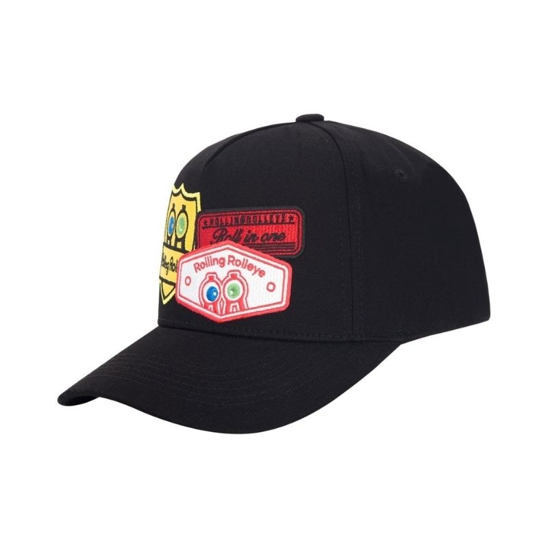 【直送品（買い合わせ不可）】フリーサイズ (58cm) Rolling Rolleye インジケーター ボールキャップ ブラック　　