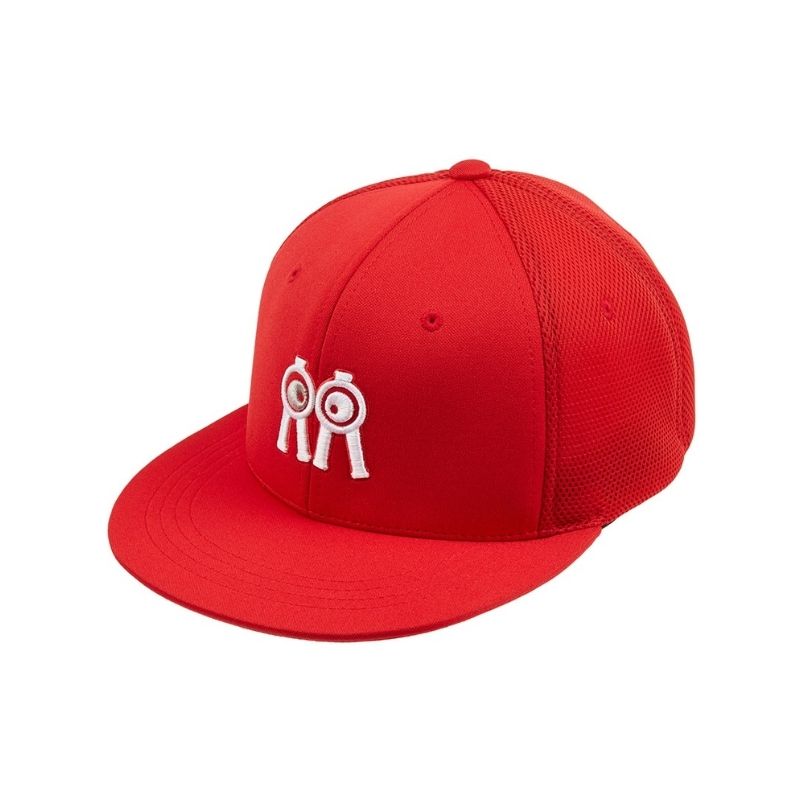 【直送品（買い合わせ不可）】Sサイズ(56cm) Rolling Rolleye ボールキャップ フラットブリム レッド　　