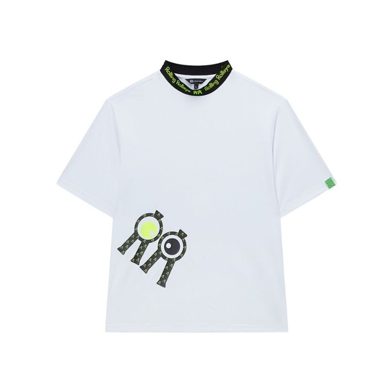 【直送品（買い合わせ不可）】2XLサイズ メンズ Rolling Rolleye アリ ソリッド クールハイネック ホワイト　　