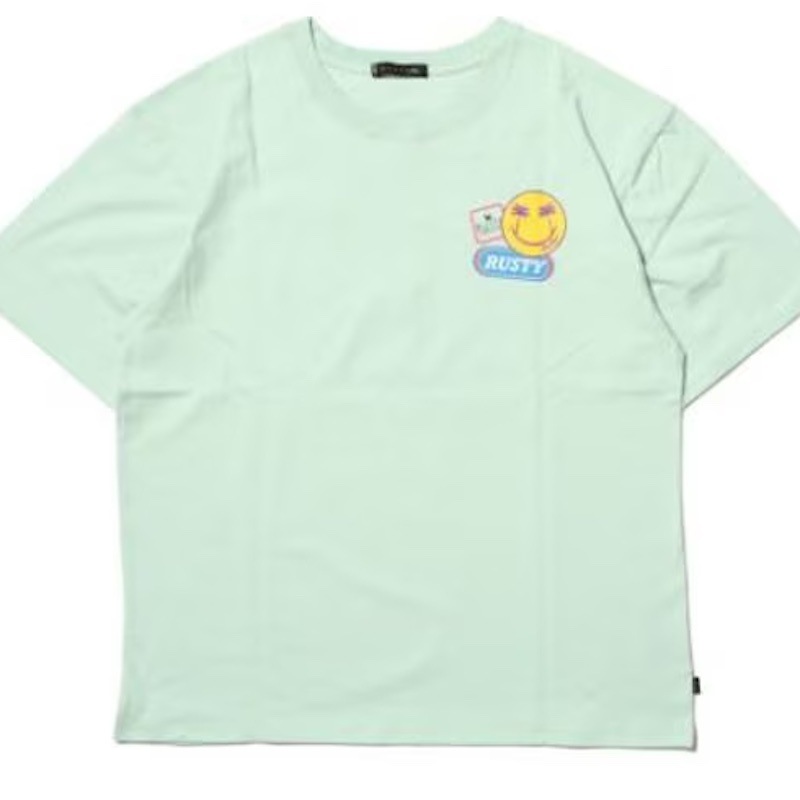 サイズ：M　RUSTY レディース 半袖Tシャツ（MNT）　　