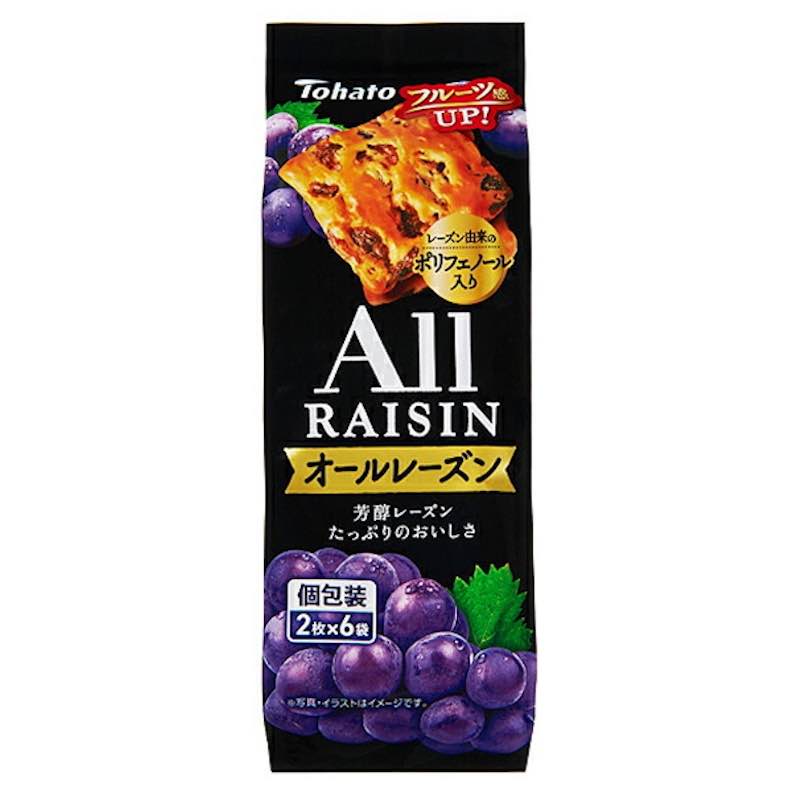 [6個]東ハト オールレーズン 12枚（2枚×6袋）　12枚（2枚×6袋）　賞味期限2025.11.09