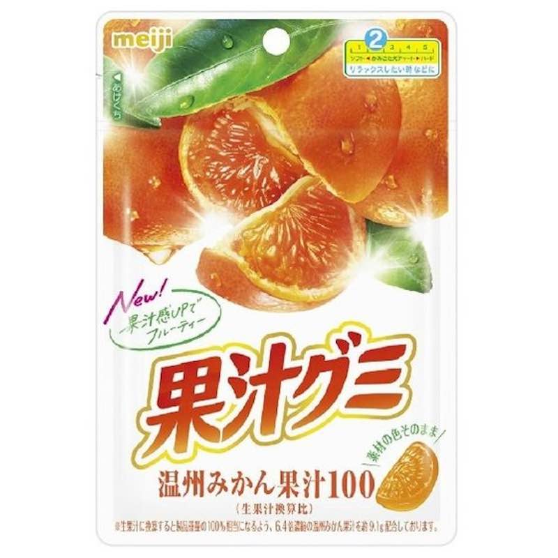 [5個]明治 果汁グミ　温州みかん　54g　賞味期限2026.03.31