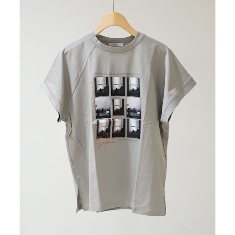 【FREEサイズ】Wrapin nine 9 レディース ドライタッチコットン フォトアートT (40 グレージュ)　　