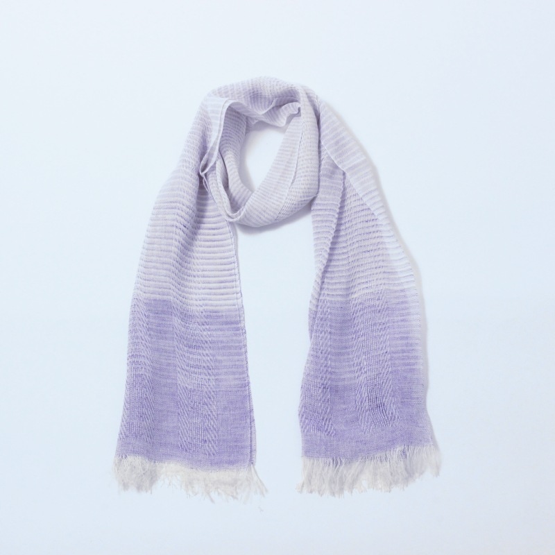 [1個]センターアイランドグラデーションストール / パープル　　