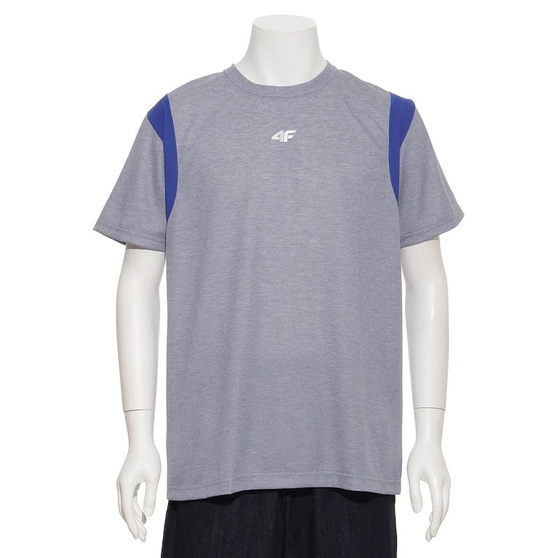 サイズ：S　4F メンズ クルーネックTシャツ（BLUE）　　