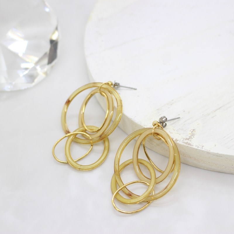 [1個]The Rule　Delft pierced earring　ベージュ　　