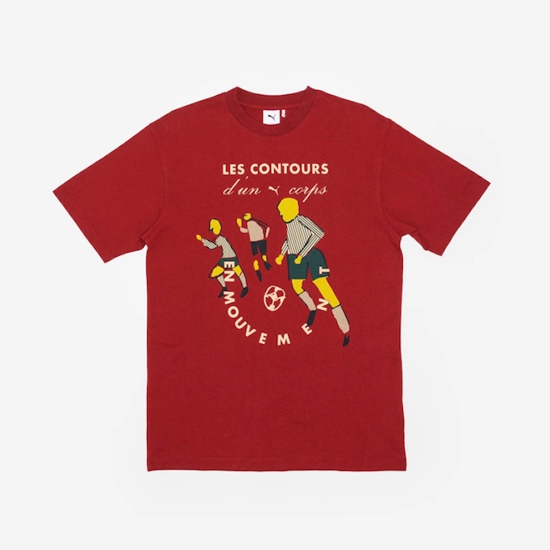 【S サイズ】PUMA メンズ THE PLAYERS LANE GRAPHIC Tシャツ  (INTENSE RED)　　
