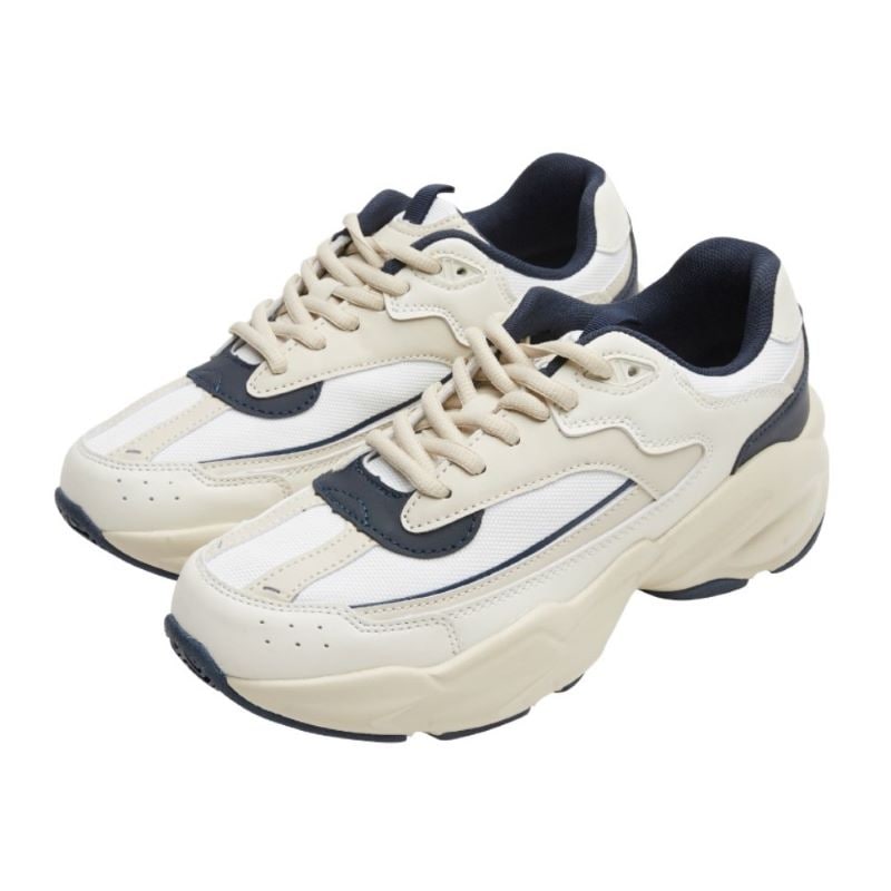 【22.0cm】SKONO レディース Moro V2 sneakers（BEIGE/NAVY）　　