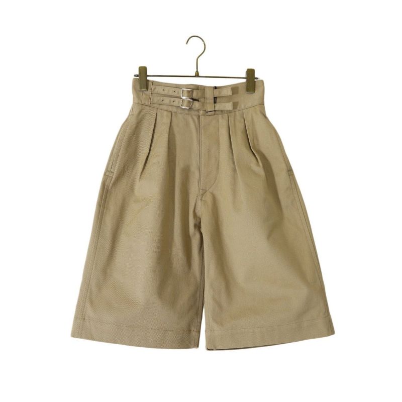 0サイズ LENO DOUBLE BELTED GURKHA SHORT TROUSERS BEIGE　　