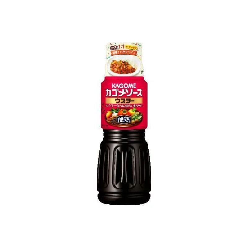 [4本]カゴメ ソース ウスター 醸熟　500ml　賞味期限2027.06.17