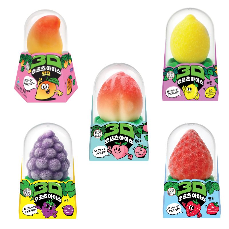 【直送品（買い合わせ不可）】[1セット]3Dフルーツアイス 10個セット　90ml　