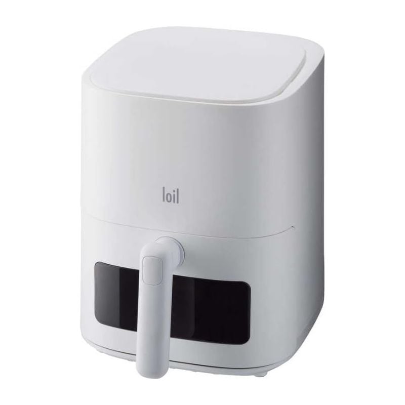 [1個]FORTYFOUR 多機能ノンフライヤー loil ホワイト LOLRYU-W　容量：最大約2.4L<br>
重量：約4.1kg（バスケット含む）<br>
サイズ：幅23cm × 奥行30cm × 高さ29.5cm　