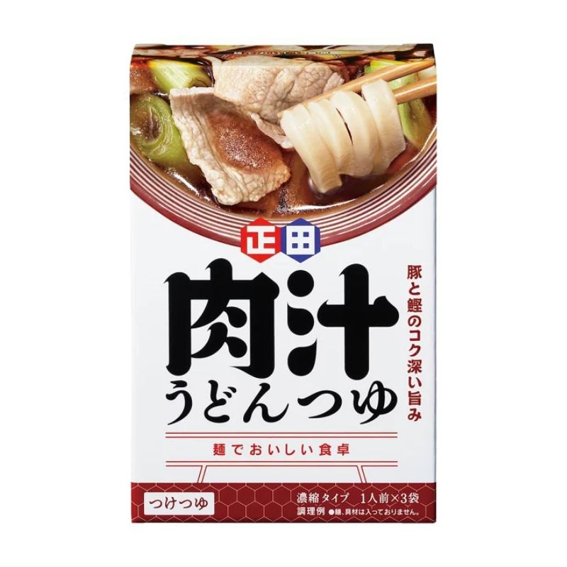 [12個]正田醤油 肉汁うどんつゆ　60gx3袋　賞味期限2026.05.14【賞味期限間近】