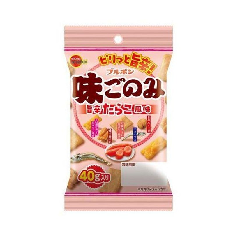 [10個]ブルボン 味ごのみ旨辛たらこ風味　40g　賞味期限2026.03.06【賞味期限間近】