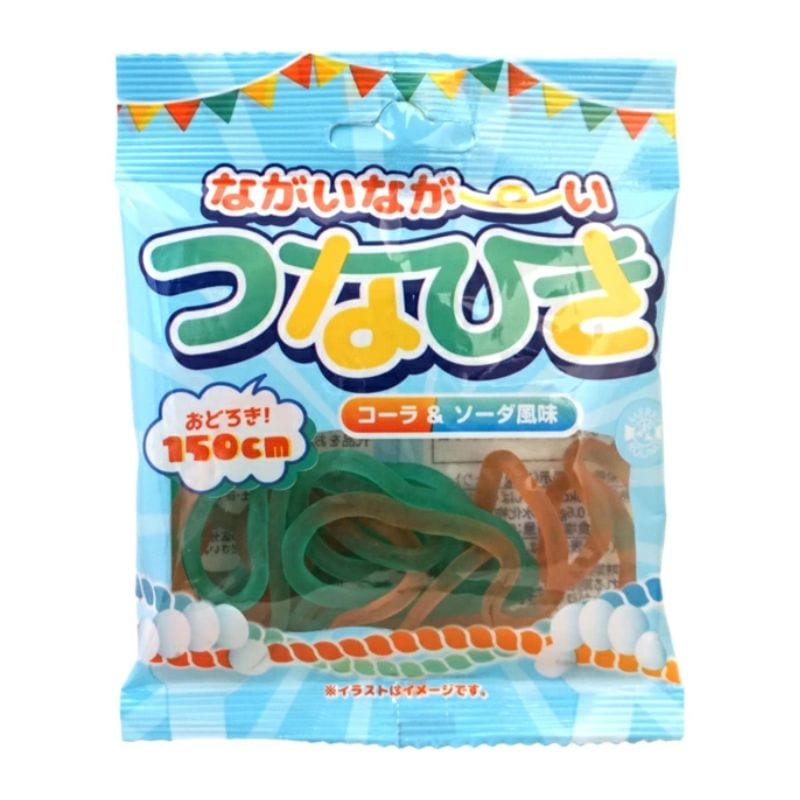 [3個]アン・エンタープライズ ながいながーいつなひき コーラ＆ソーダ風味　26g　賞味期限2026.05.19【賞味期限間近】