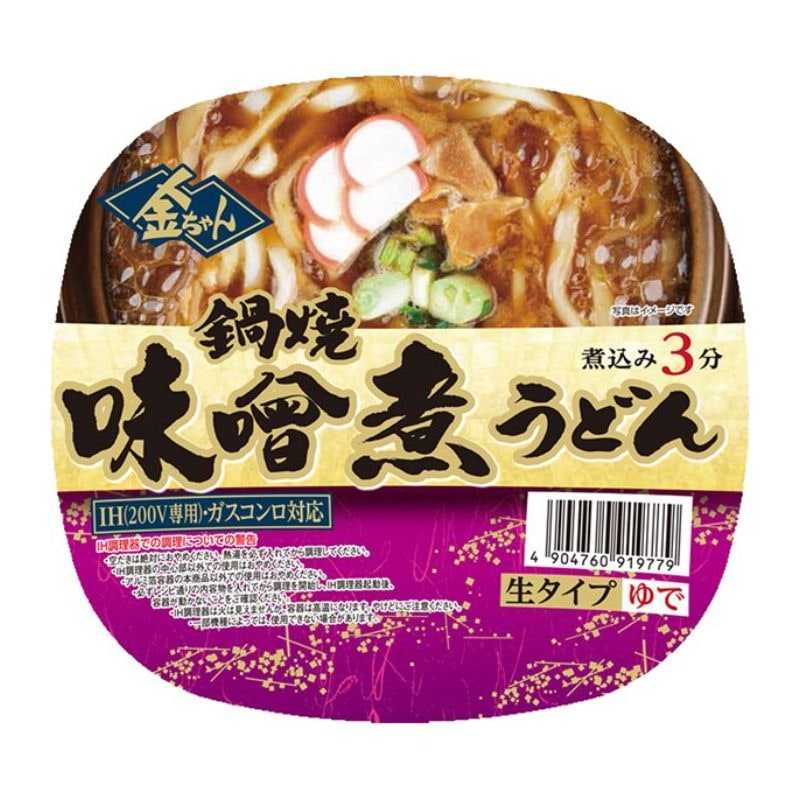 [12個]徳島製粉 金ちゃん 鍋焼味噌煮うどん　215g　賞味期限2026.06.15