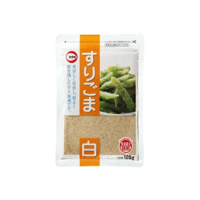 [1個]カタギ食品 お徳用すりごま 白　120g　賞味期限2026.05.06【賞味期限間近】