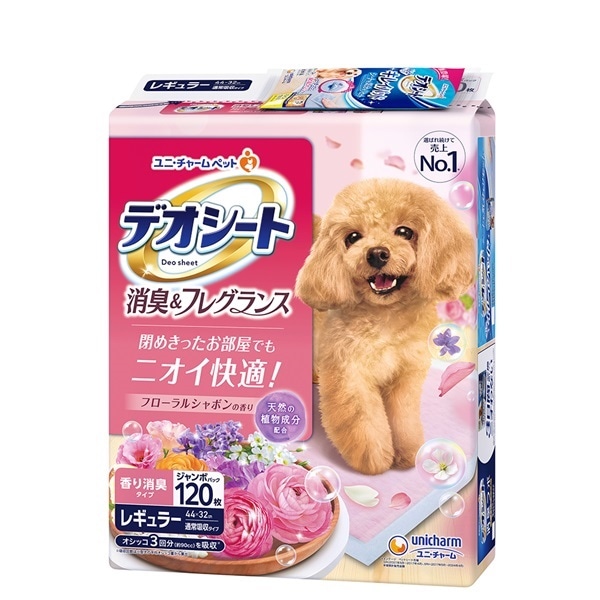 [送料無料]【直送品】ケース販売 デオシート消臭＆フレグランスフローラルシャボンの香りレギュラー(120枚x4)　　