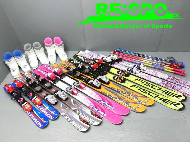 110cm 靴20cm BLIZZARD 子供用スキーセット 恐かっ 中古