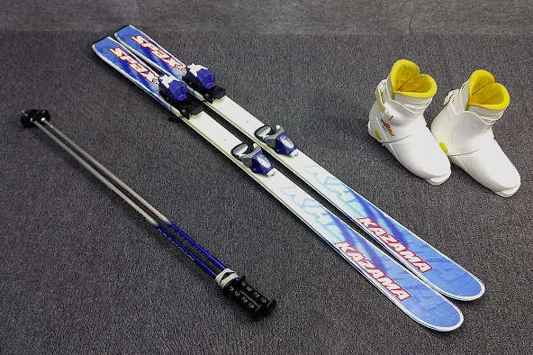 ウィンタースポーツ KAZAMA スキー板 SPAX 3J 140cm ジュニア用