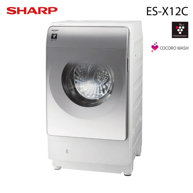 洗濯機/ドラム式/最新/SHARP/プラズマクラスター搭載/洗濯12kg