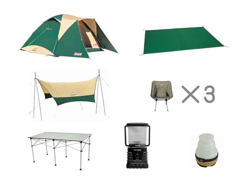 キャンプセットライト＜3名様用＞