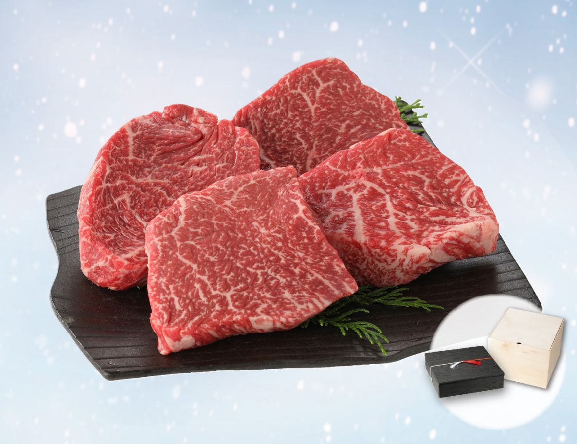 雪降り和牛 尾花沢 ランプステーキ用お重