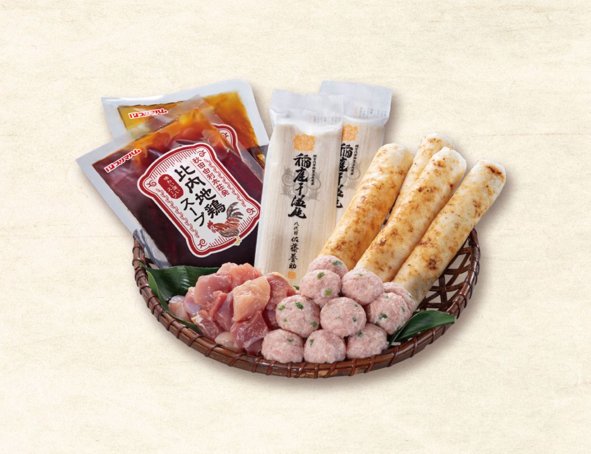 比内地鶏きりたんぽ鍋用セット 通常