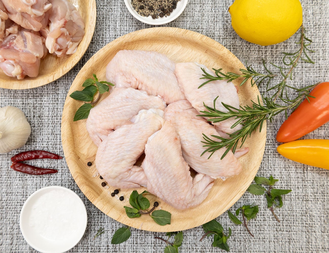 岩手県産十文字鶏手羽先（2㎏）