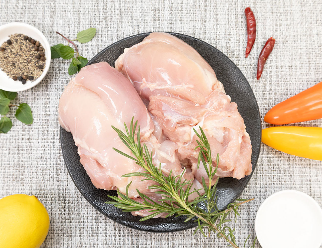 岩手県産十文字鶏もも肉（2㎏×2P）