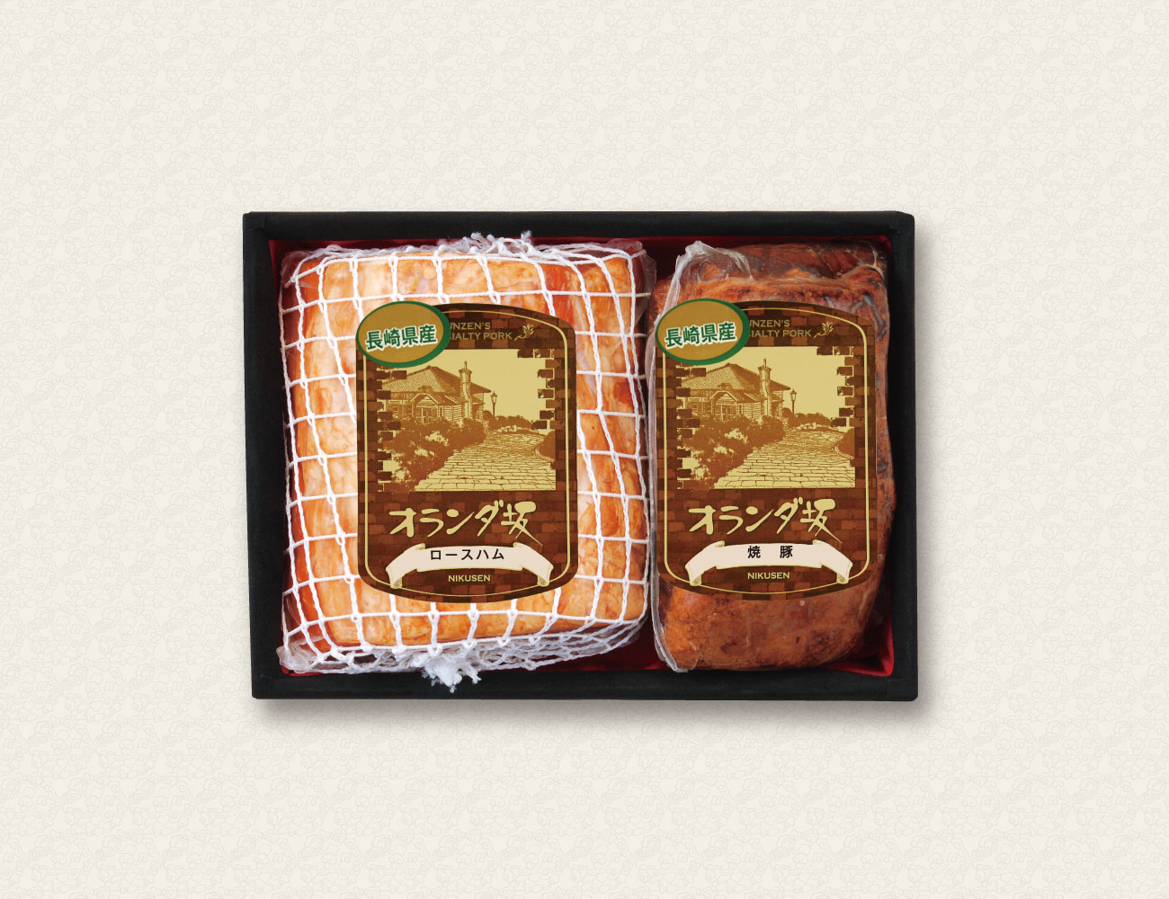 オランダ坂シリーズ ロースハム・焼豚セット 早割