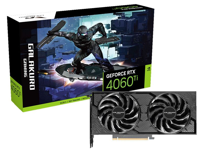 GALAKURO GAMING GG-RTX4060Ti-E8GB/OC/DF2 [PCIExp 8GB]