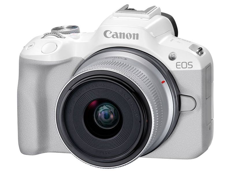 EOS R50 RF-S18-45 IS STM ��󥺥��å� [�ۥ磻��]