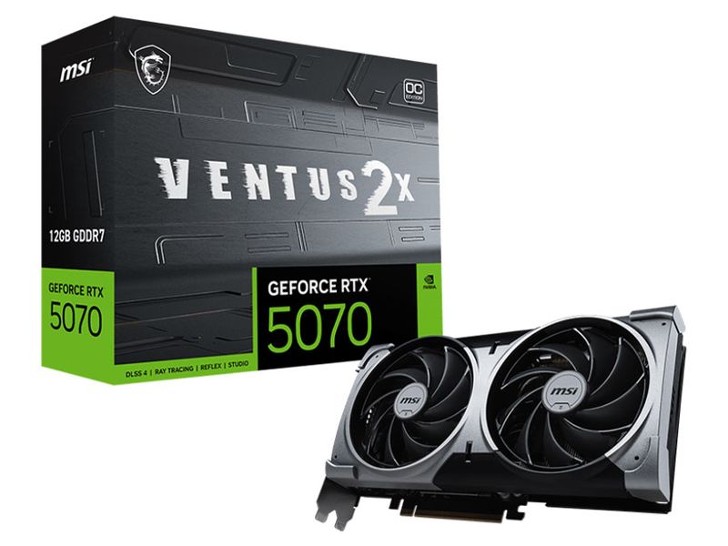 GeForce RTX 5070 12G [PCIExp 12GB] 新品 GeForce RTX 5070 12G VENTUS 2X OC [PCIExp 12GB] | B1F パソコン周辺
