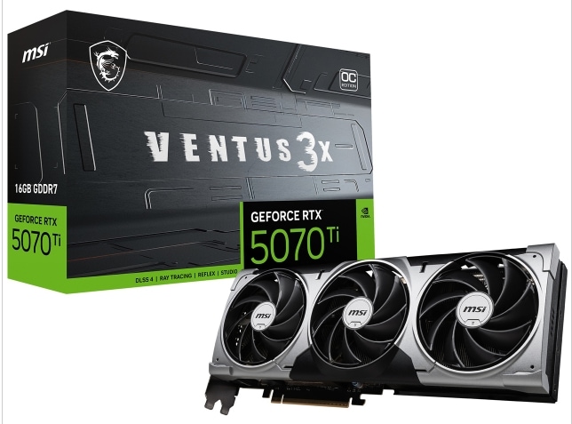 GeForce RTX 5070 Ti 16G VENTUS 3X OC [PCIExp 16GB]