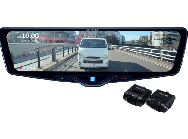 Cellstar ドライブレコーダー ルームミラー　ETCカード車載器 DVR-DM1246A-IC | B3F 生活家電,カー用品 |