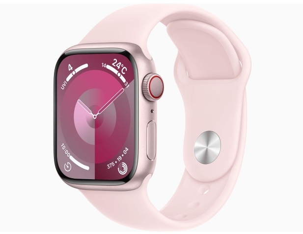 Apple Watch Series 9 GPS+Cellular��ǥ� 41mm MRJ03J/A [�ԥ�/�饤�ȥԥ󥯥��ݡ��ĥХ�� M/L]