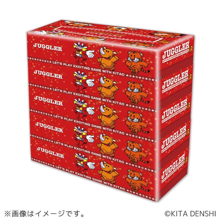 ジャグラーBOXティッシュ 参考上代160円×60個 | パチキャラグッズ