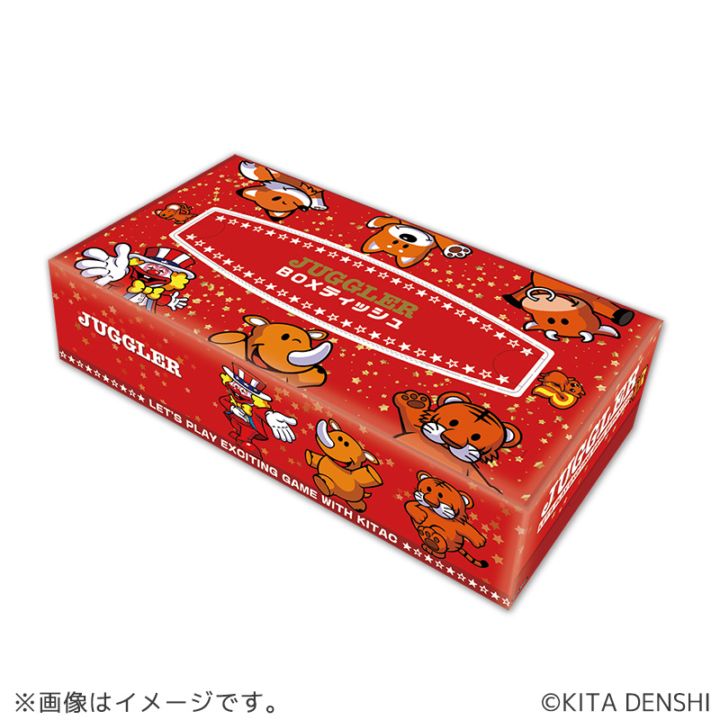 ジャグラーBOXティッシュ 参考上代160円×60個 | パチキャラグッズ