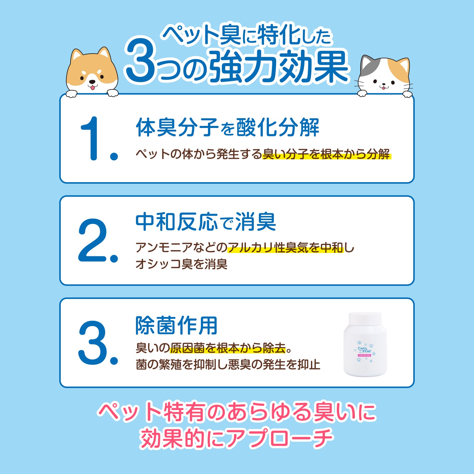 【にゃんと、ニオわん！】玄関用ボトル