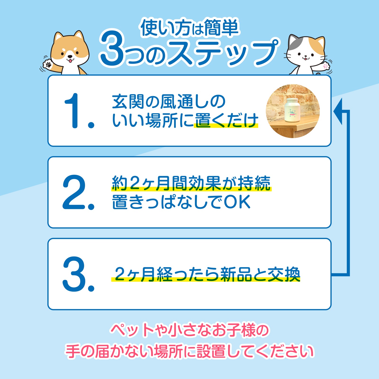 【にゃんと、ニオわん！】玄関用ボトル