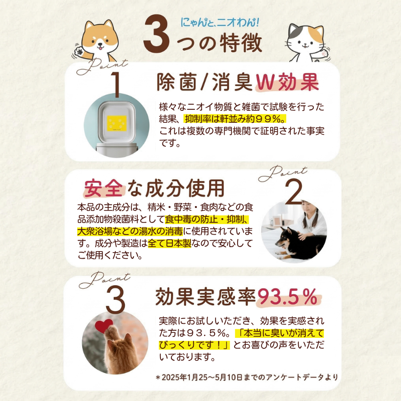 【にゃんと、ニオわん!】ケースセット(室内ゴミ箱用)