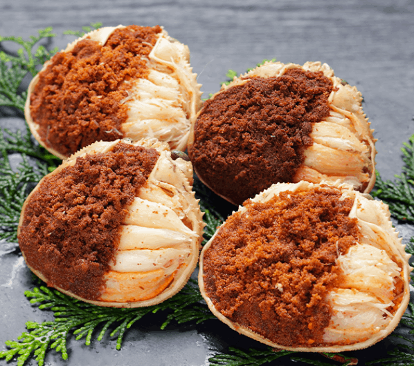 茹でせこの甲羅盛り