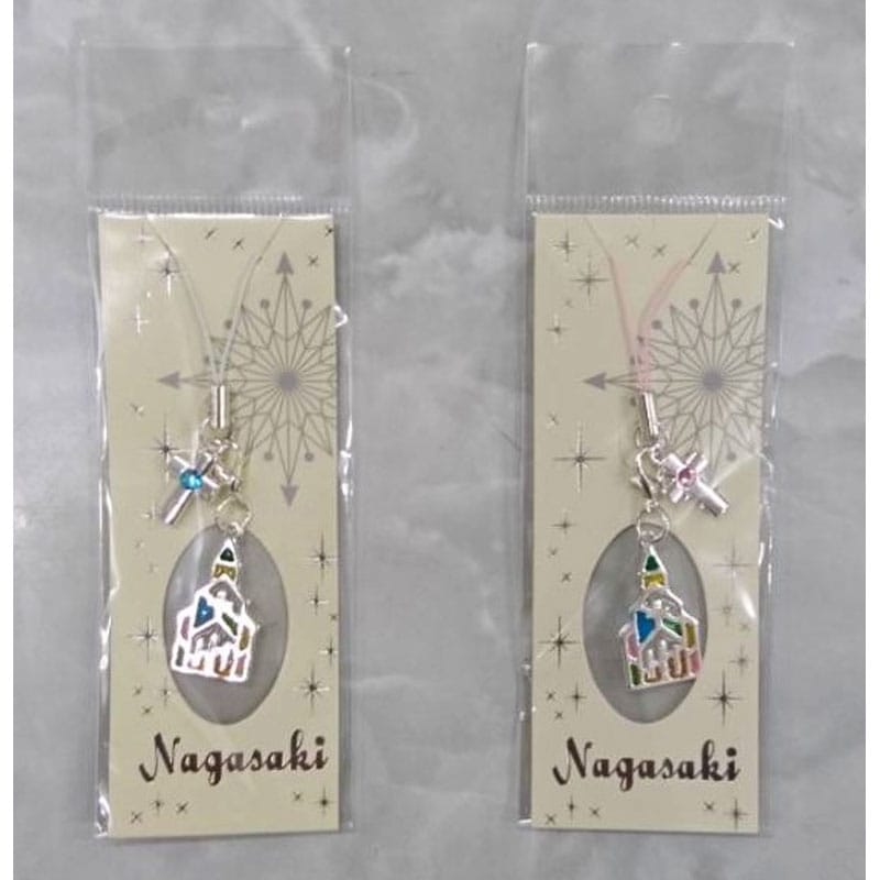 ステンドキャストストラップ（天主堂） | 長崎雑貨,キーホルダー