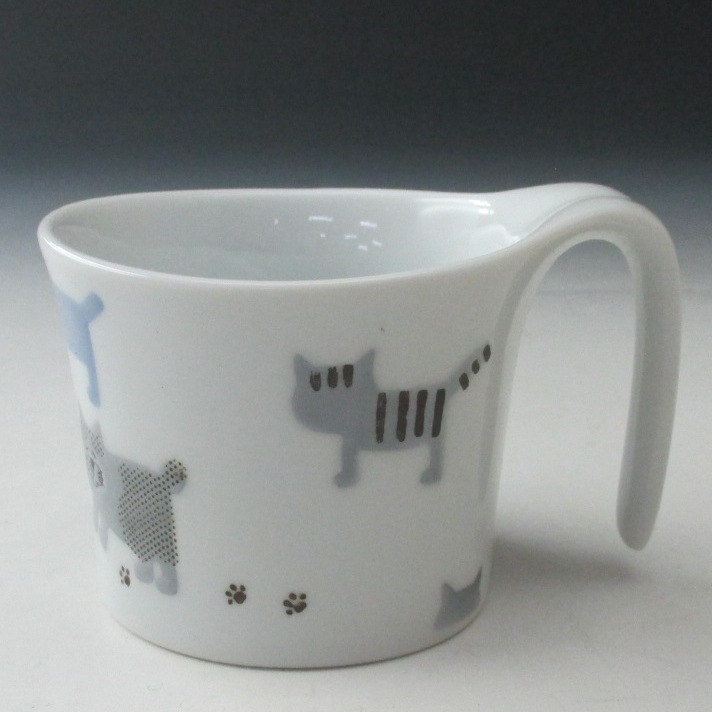 おさんぽねこ ミニマグカップ ｂ 陶器 波佐見焼 長崎空港オンラインショップ