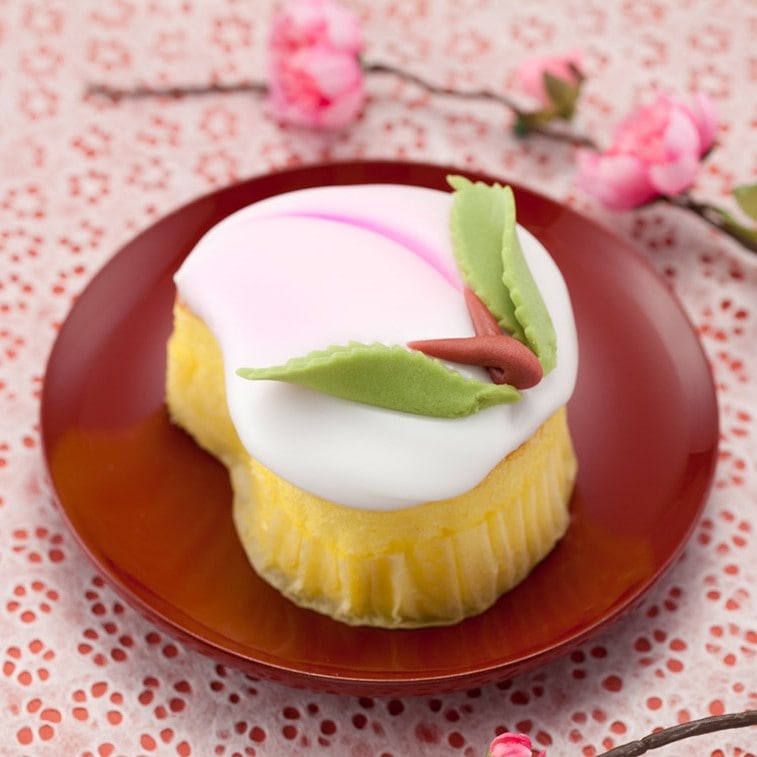 文明堂総本店】 姫桃菓 4個入 | 桃の節句,桃カステラ | 長崎空港