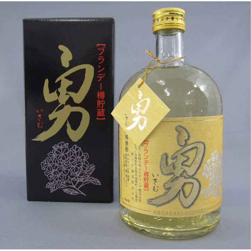 麦焼酎 「勇」金ラベル 琥珀熟成(720ml 35度) | 長崎空港限定 | 長崎