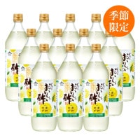 おいしい酢高知ゆず 900ml×12本 酢 お酢 調味料 季節限定 飲む酢 飲むお酢 ビネガー ドリンク ジュース 健康 高知県産 ユズ 柚子
