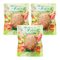 サラダバーグ 90g×3個 食品 お惣菜 糖質制限 低カロリー ハンバーグ 大豆 こんにゃく