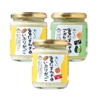 おいしいもりもりたまねぎ&いぶりがっこ(210g×2個) おいしいもりもりたまねぎ&アボカドわさび(210g×1個)2種3個セット